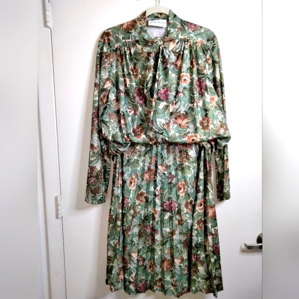 Martha Manning (Size 20C) Vintage Floral (2PC) Blouse & Skirt Set (NEW-NWT)